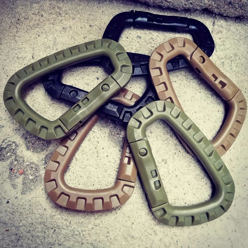 Molle Quick Release Buckle Keychain D shaped Backpack Hanging Buckle