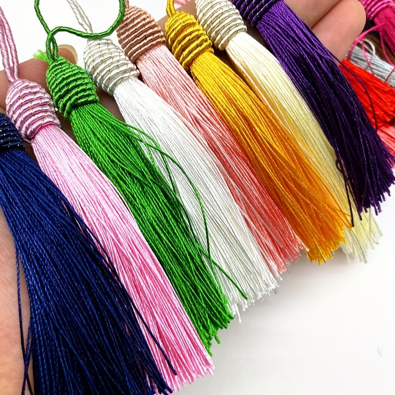 6pcs Rope Silk Tassel Trim Key Tassels for DIY Curtain Access