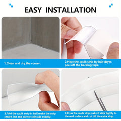 PVC Self Adhesive Caulk Tape Sealant Strip