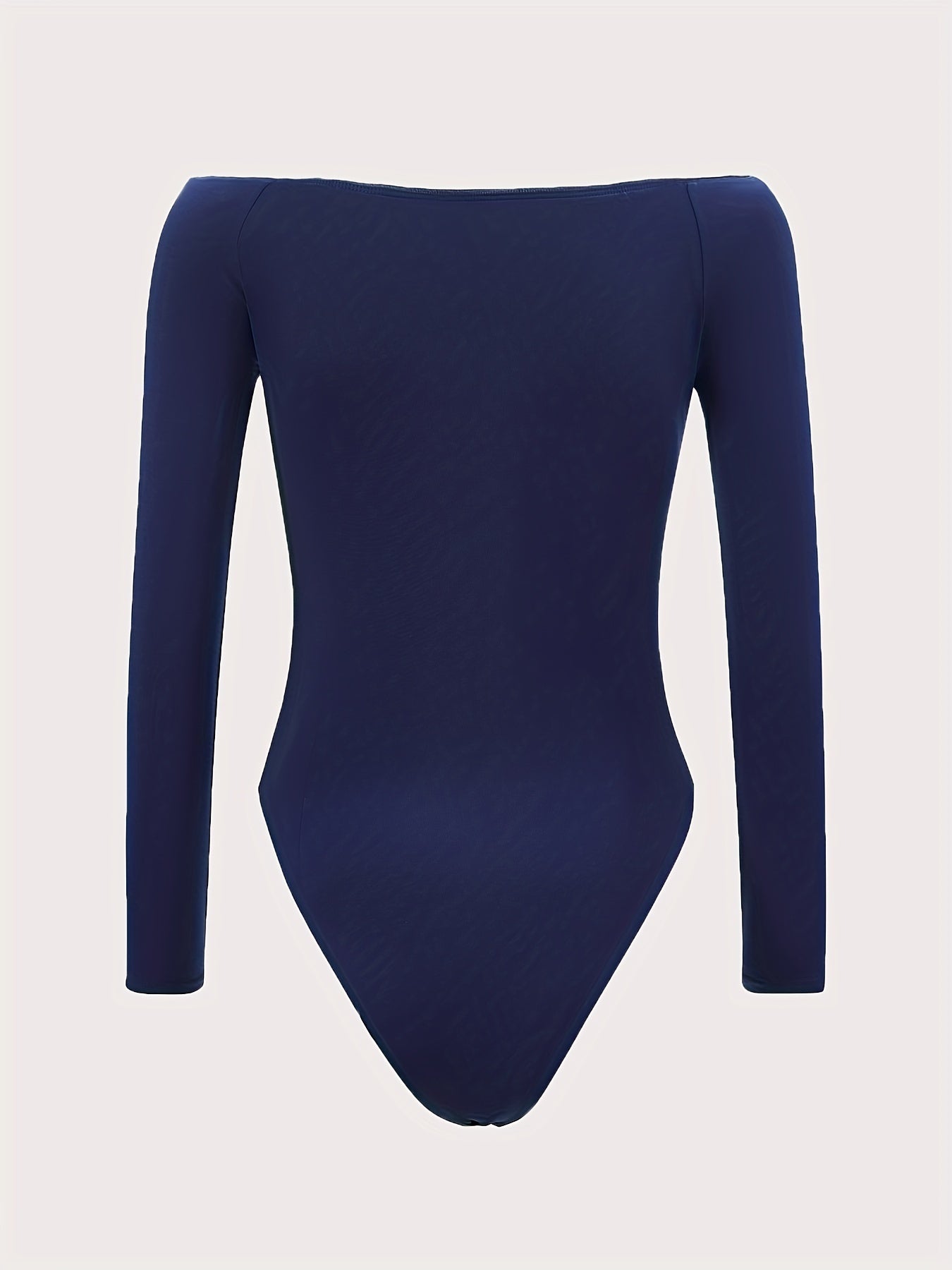 Off Shoulder Cut Out Bodysuit Long Sleeve Slim Fit Casual Bodysuit