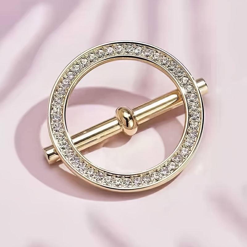 Rhinestone Snap Button Clothes Corner Knotted Button Buckle Pins