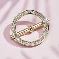Rhinestone Snap Button Clothes Corner Knotted Button Buckle Pins