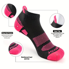 AceFine 6 Pairs Colorblock Sports Socks for Women