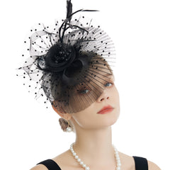 Feather Ruffle Holder Horse Party Banquet Headwear