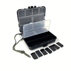 1pc Fishing Access. Storage Box Lanyard Multi-use Plastic Tackle Box