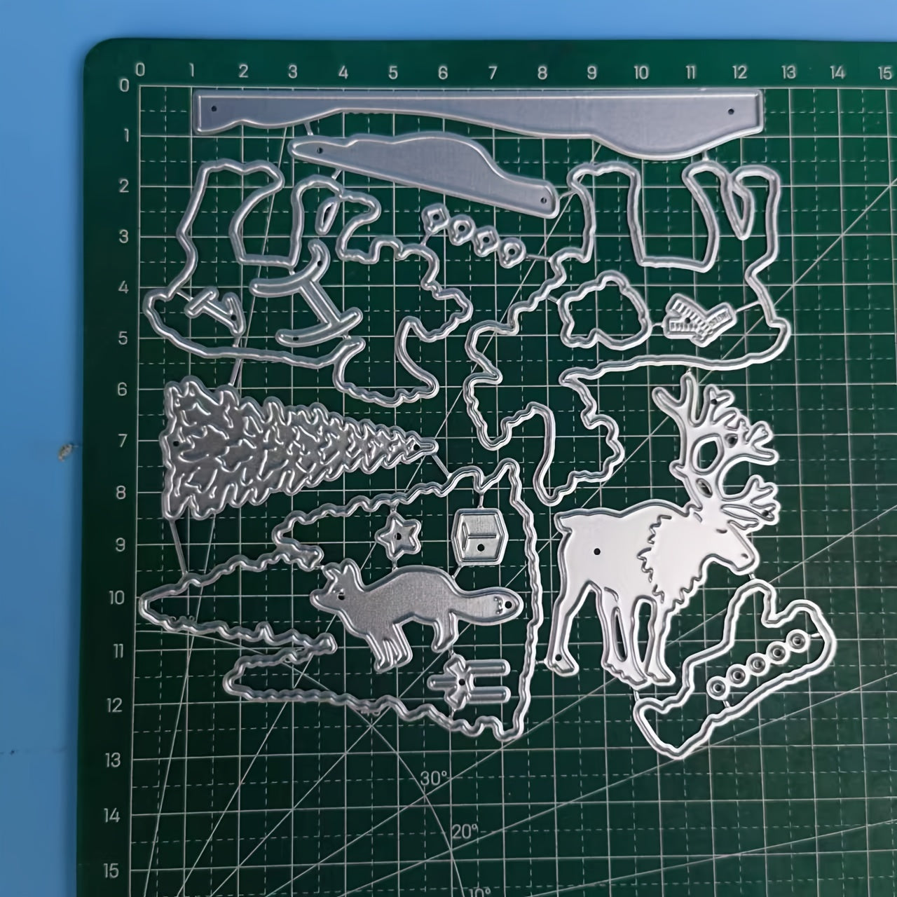 Deer Metal Cutting Dies And Clear Stamps Set DIY Scrapbooking Card Album