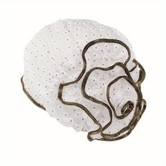 Lace Turban Cap Flower Beanies Elastic Chemo Cap Hat