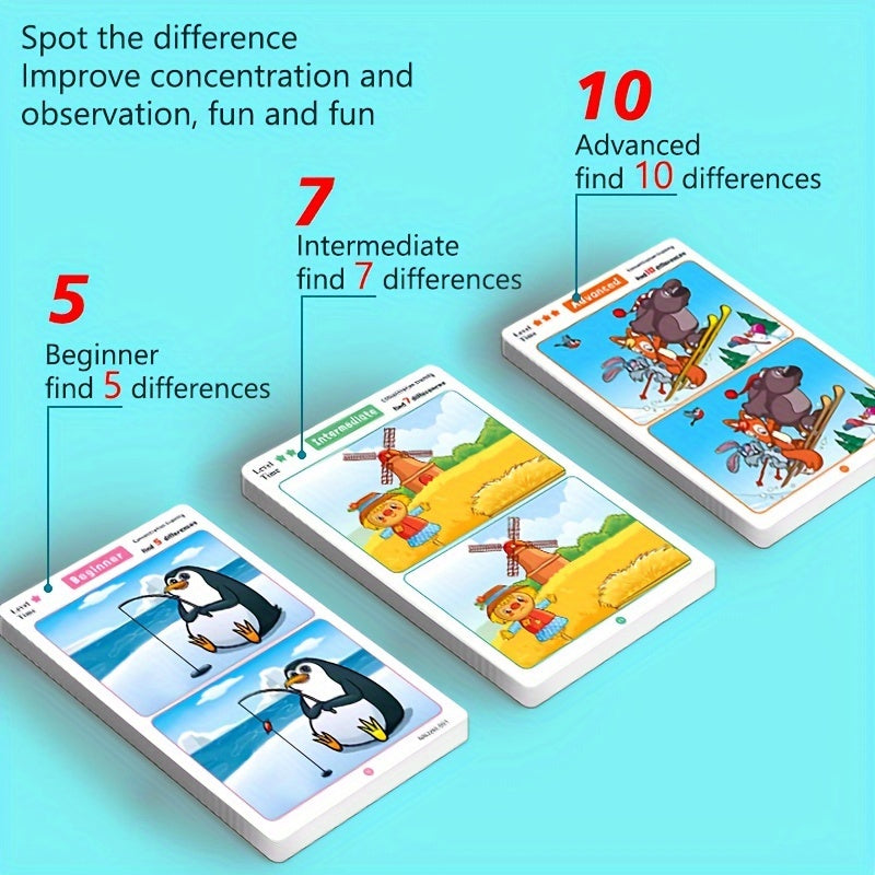 Concentration Training Game Cards for Focus Fun