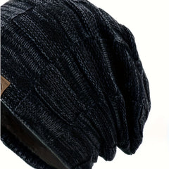 Winter Beanie Hat & Scarf Set Knitted Ear Protection Warm Hat Neck Gaiter