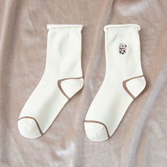 Letter & Food Print Socks Women's Stockings