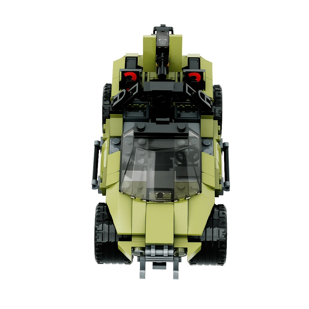266pcs M12 Series Light Tank Building Block Model Sci Fi Movie Weapon Toy