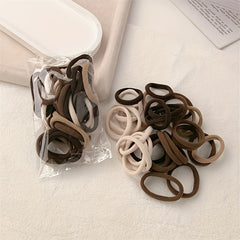 50pcs Hair Ties for Women, Elastic and Durable Rubber Bands for Ponytails