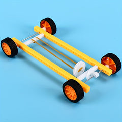 DIY Technology Small Invention Scientific Experiment Rubber Band Small Car Toy