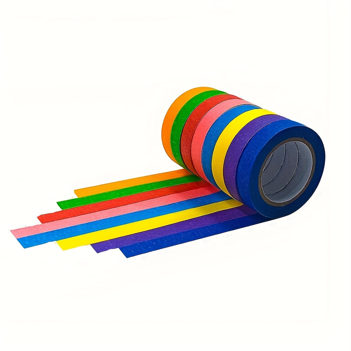 6pcs Rainbow Painter's Tape Roll for DIY Decoration - Art Supplies