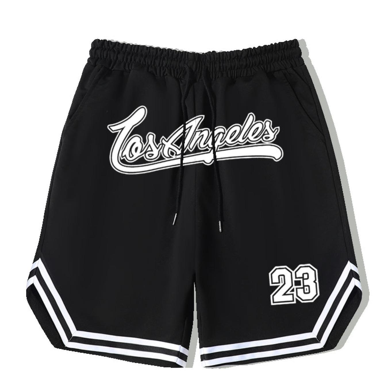 LA 58 Stripe Comfy Shorts Men's Elastic Waist Drawstring S