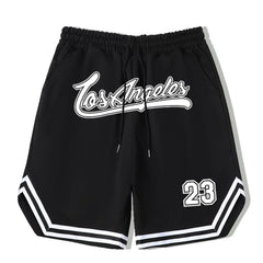 LA 58 Stripe Comfy Shorts Men's Elastic Waist Drawstring S