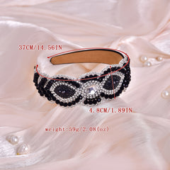 Crystal Hair Headband Vintage Hair Tie Baroque Hair Circle