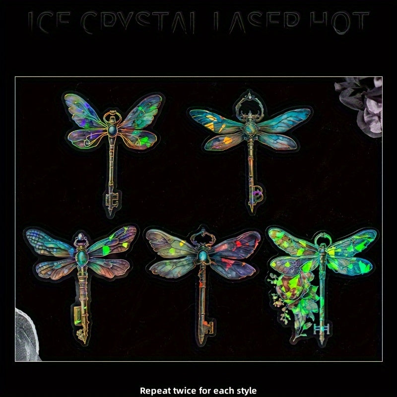 Dream Land Ice Crystal Laser Stickers 10pcs Pack