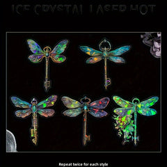 Dream Land Ice Crystal Laser Stickers 10pcs Pack