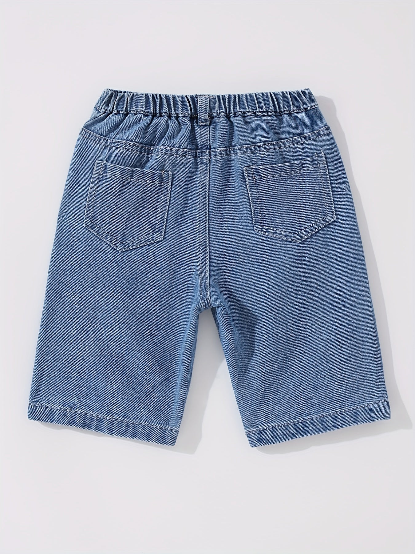 Boys Ripped Denim Shorts for Summer Outdoor