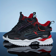 Men's High Top Basketball Shoes Shock Absorption Non Slip Sneakers