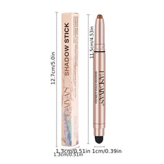 12 Colors Eyeshadow Stick Waterproof Shimmer Glitter Pearly Eyeshadow Pencil