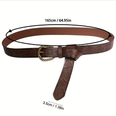 Viking Fenrir Embossed Leather Belt Medieval Retro Knight COSPLAY Stage Props