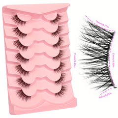 Cat Eyes Lashes Crisscross Half False Eyelashes Short Wispy Lashes