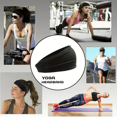 5pcs Unisex Stretchy Sports Headband Running Cycling Yoga Fitness