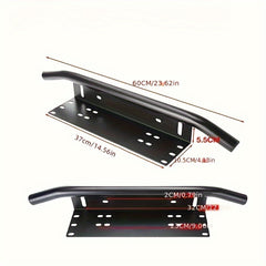 Universal Off Road Plate Light Frame With Auxiliary Lamp And Fog Light