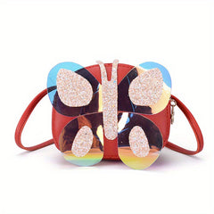 Butterfly Sequin Crossbody Bag Coin Purse Wallet Holiday Gift