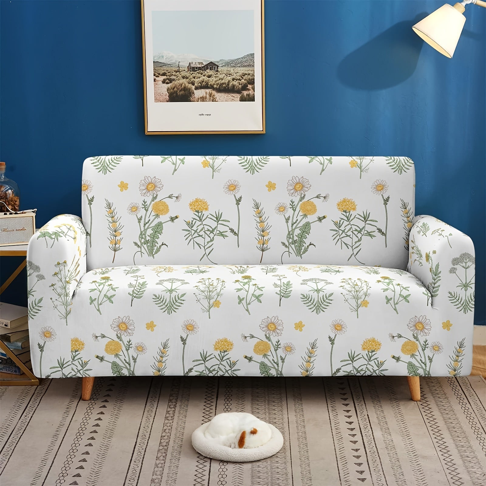 Floral Pattern Sofa Slipcover Universal Home Cover All Seasons