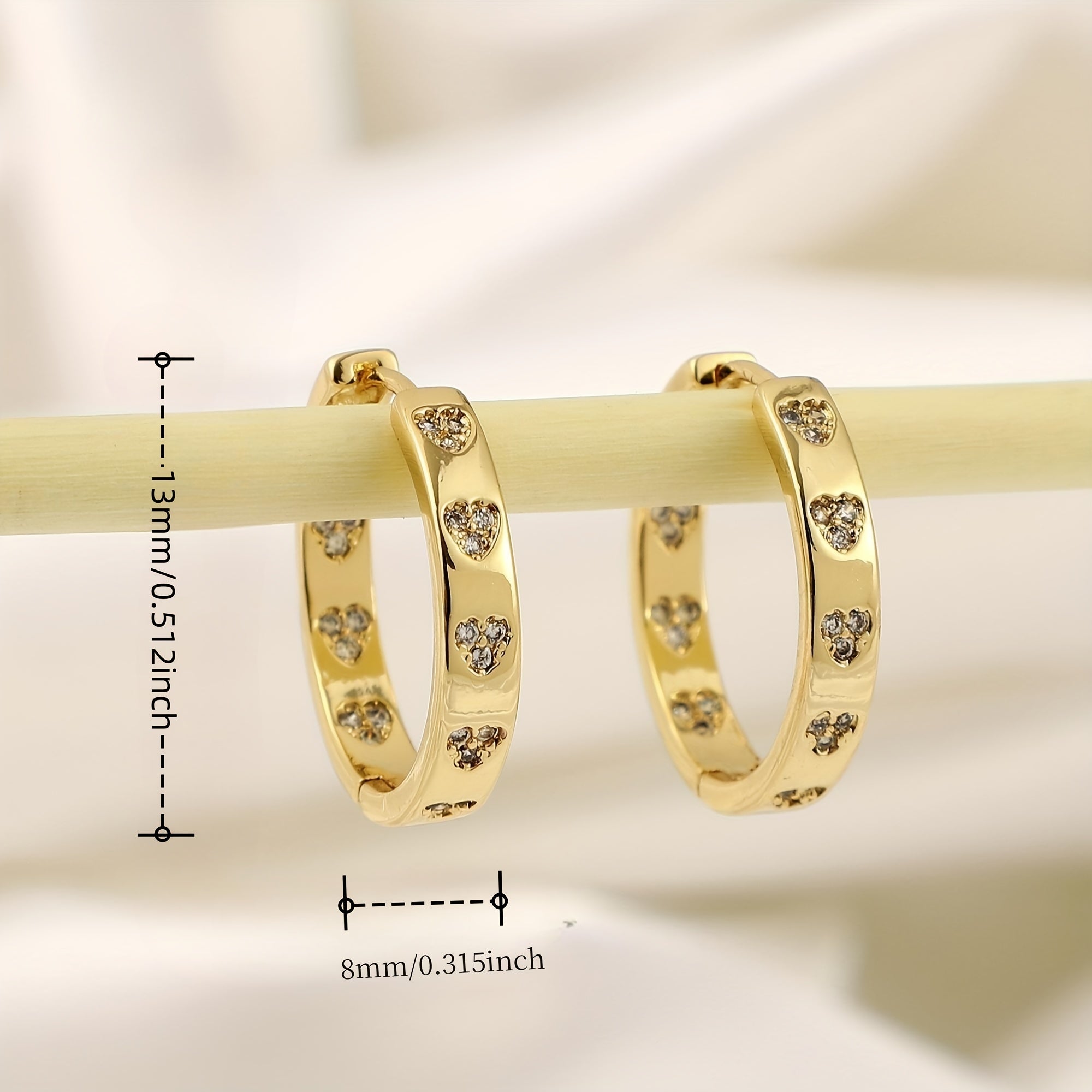 Geometric Zircon Earrings for Party Jewelry