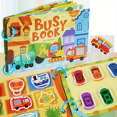 Children's Traffic Quiet Paste Book Busybook Baby Busy Book