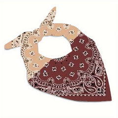 Custom Men's Square Scarf with Logo Image Soft Polyester Fiber