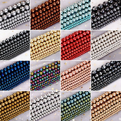 Natural Hematite Stone Round Beads for Jewelry Making