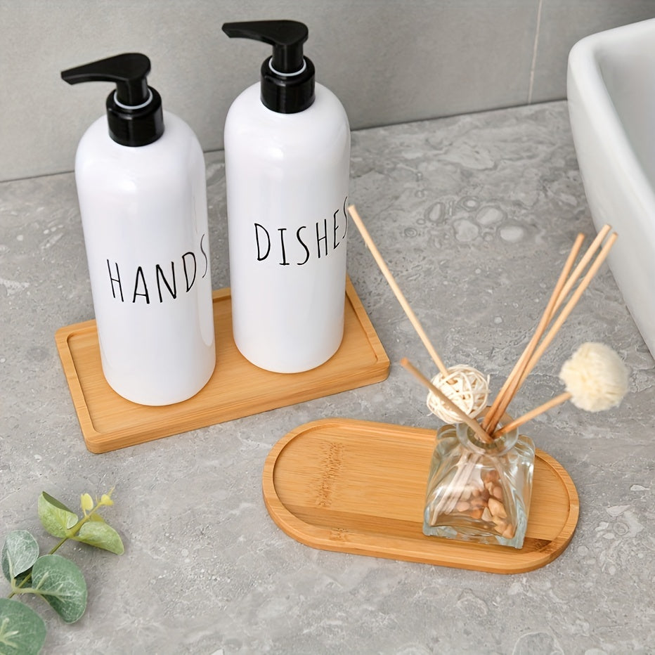 2pcs 500ml Reusable Soap Dispenser Bottles for Kitchen and Bathroom
