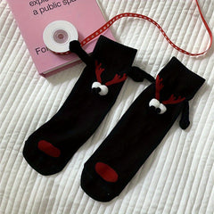 Christmas Cartoon Eyes Decor Socks Women's Stockings