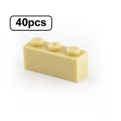 40pcs 1x3 High Brick Small Particle Building Blocks for Creativity & Imagination