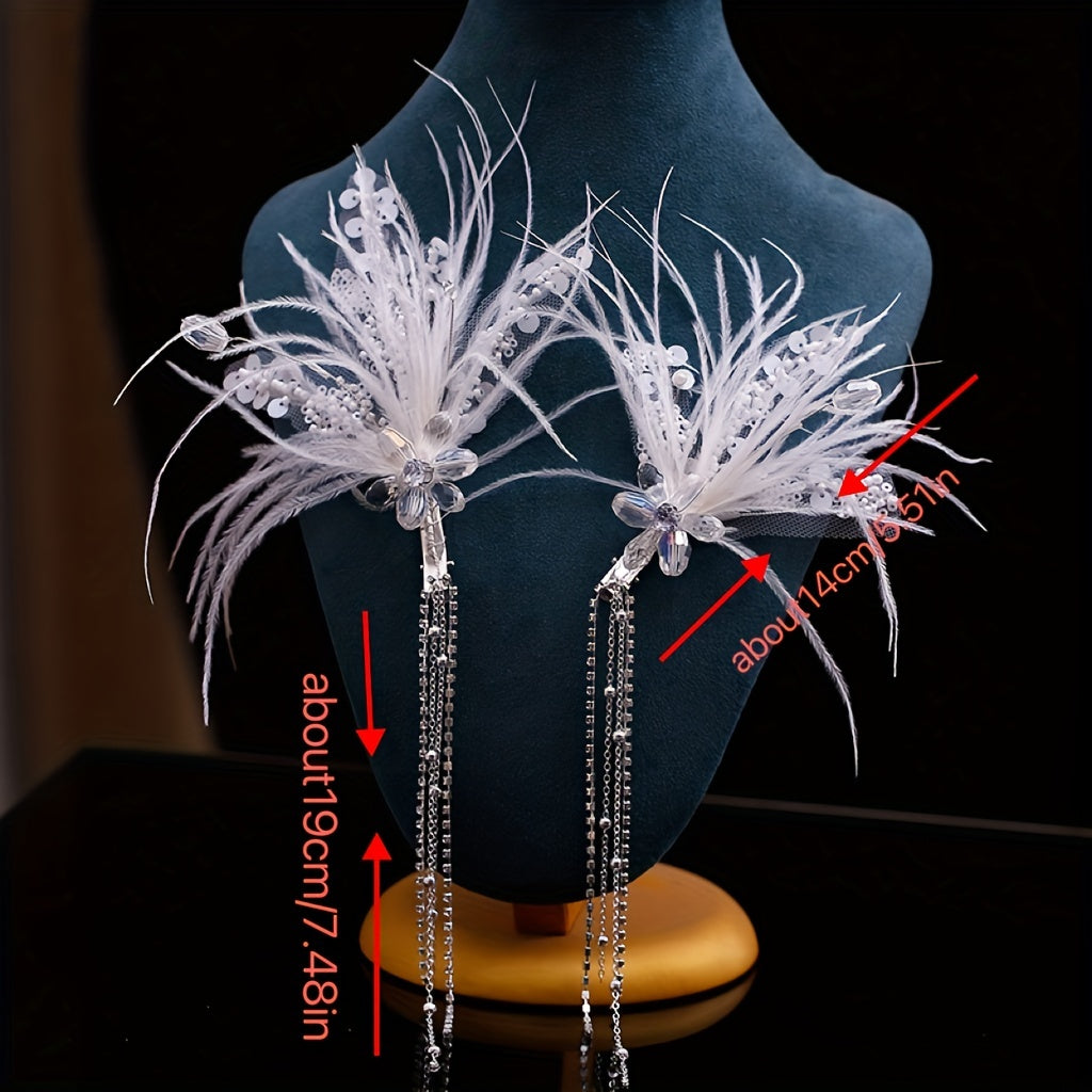 Rhinestone Fascinator Wedding Party Bridal Headpiece