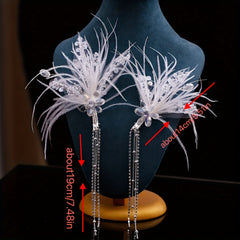 Rhinestone Fascinator Wedding Party Bridal Headpiece