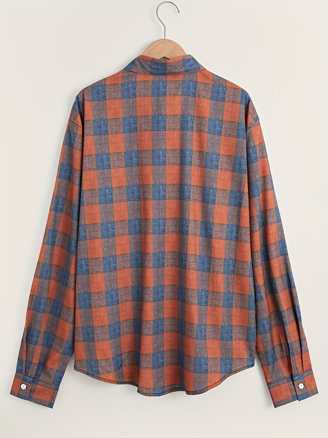 Men's Plaid Long Sleeve Shirt Spring Autumn