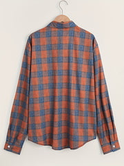 Men's Plaid Long Sleeve Shirt Spring Autumn
