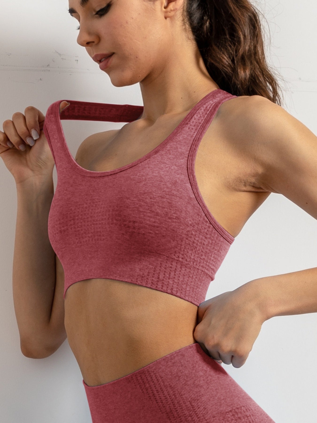 Seamless Push Up Yoga Sports Bra Quick Drying Tank Top