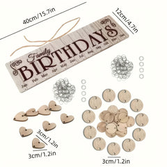 Family Birthday Board Hanging Calendar Wall Decoration