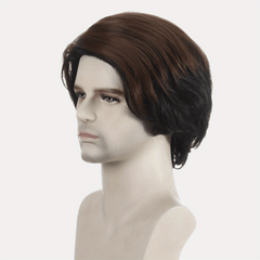 Men's Brown Costume Wig for Daily Wear
