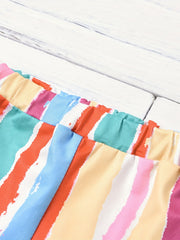 Baby Girl's Colorful Striped Flared Pants