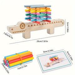 Crocodile & Fish Bone Matching Puzzle Toy