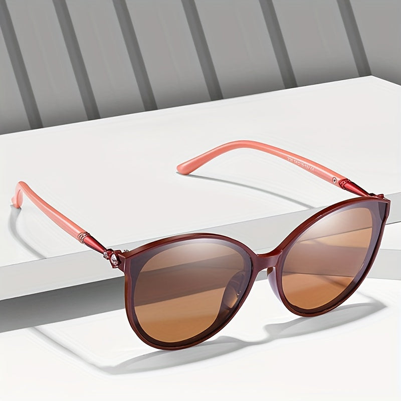 Women's Rhinestone Cat Eye Driving Sunglasses UV400