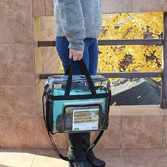 Clear Sports Bag for Work Travel Stadium Storage Handbag
